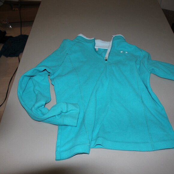 Blue Under Armour 1/4 Zip Fleece Sweater Size Medium - Picture 1 of 5